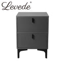 Levede Bedside Tables Side Table Bedroom Nightstand 2 Drawers Storage Cabinet