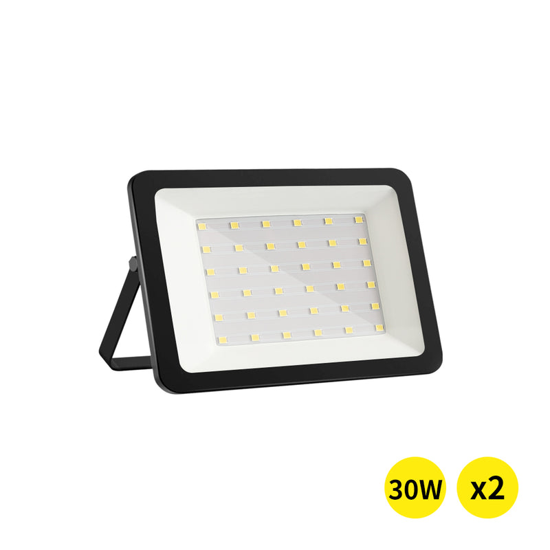 Emitto LED Flood Light 30W Outdoor Floodlights Lamp 220V-240V Cool White 2PCS