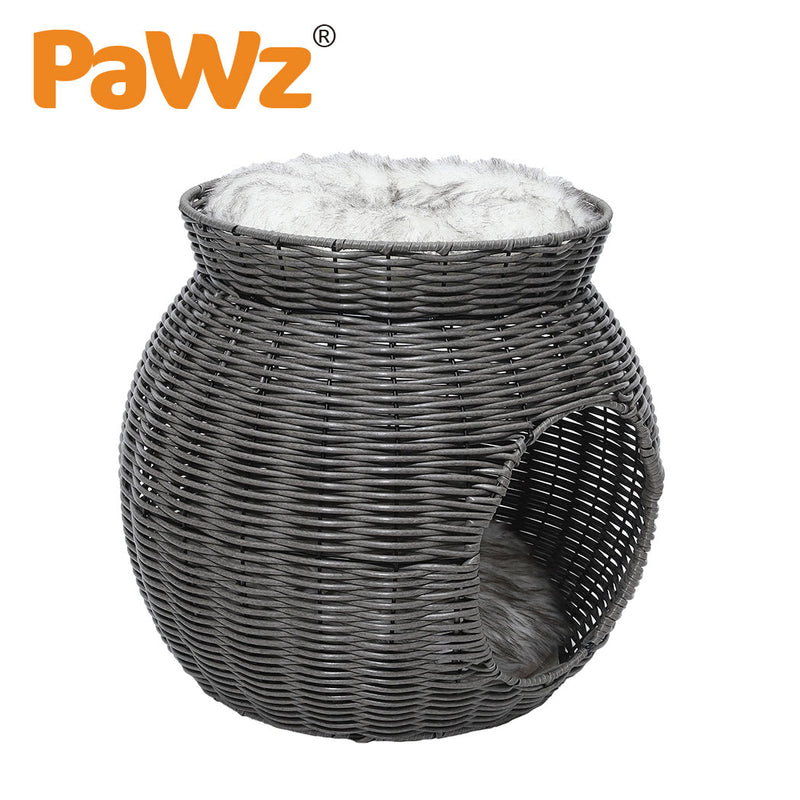 PaWz Pet Cat Bed Puppy House Sleeping Nest Calming Cushion Washable Non-toxic