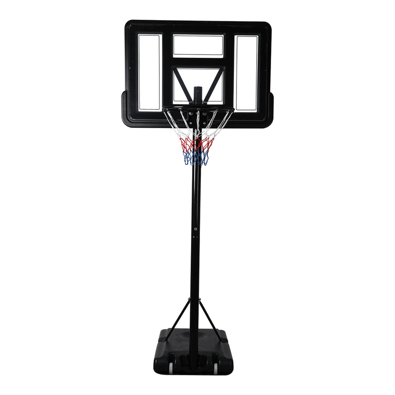 Basketball Hoop Stand System Portable 3.05M Height Adjustable Net Ring In Ground