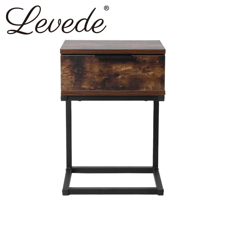 Levede Bedside Tables Drawers Side Table Wood Nightstand Storage Cabinet Unit