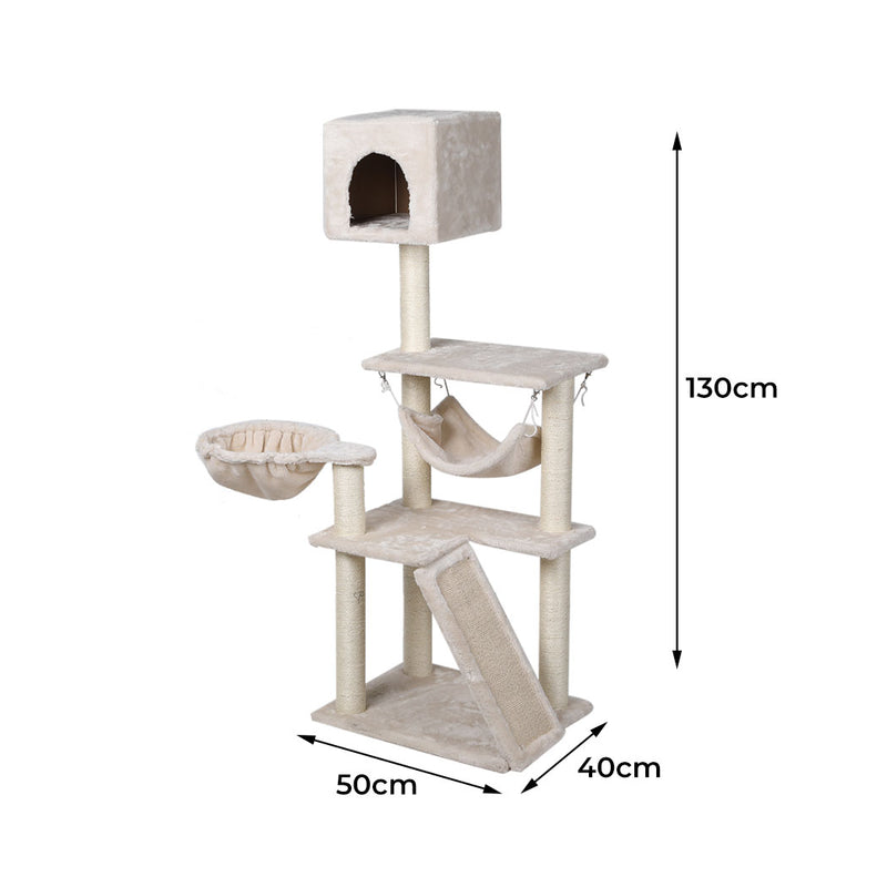 Cat Tree Tower Condo House Post Scratching Furniture Play Pet Activity Kitty Bed