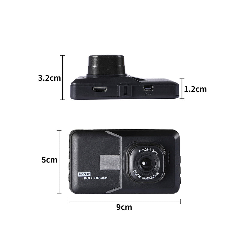 Car Dash Camera Cam 1080P FHD 3"LCD Video DVR Recorder Camera Night Vision Kit