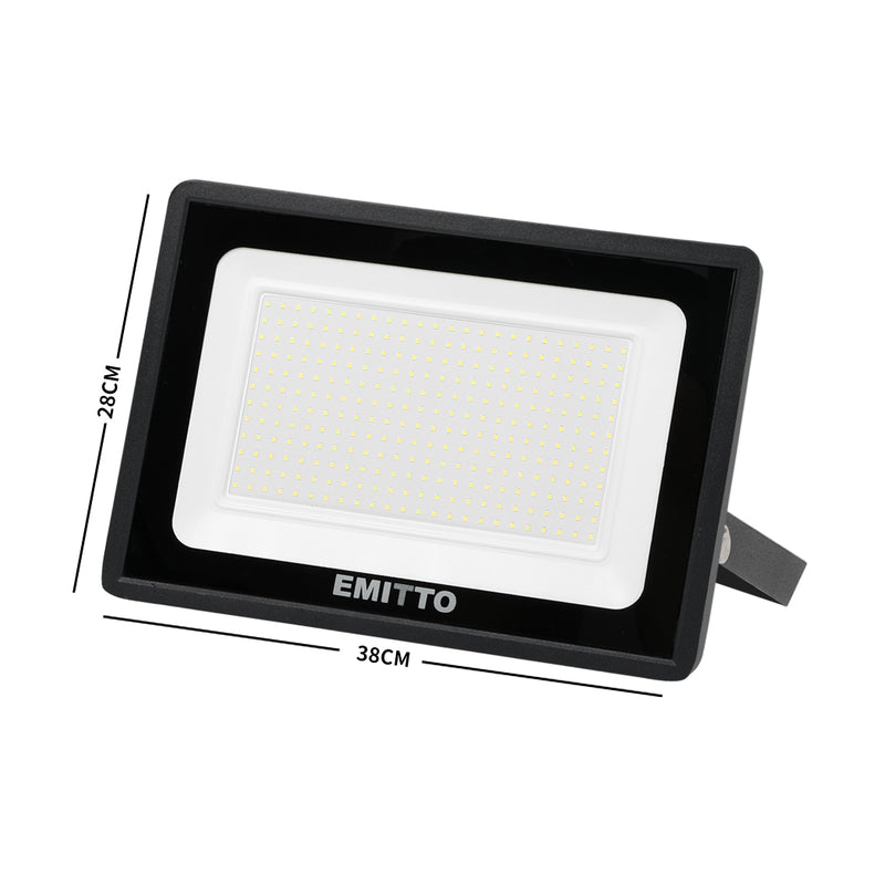 Emitto LED Flood Light 200W Outdoor Floodlights Lamp 220V-240V Cool White