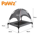 PaWz Pet Trampoline Bed Dog Cat Elevated Hammock With Canopy Raised Heavy Duty M