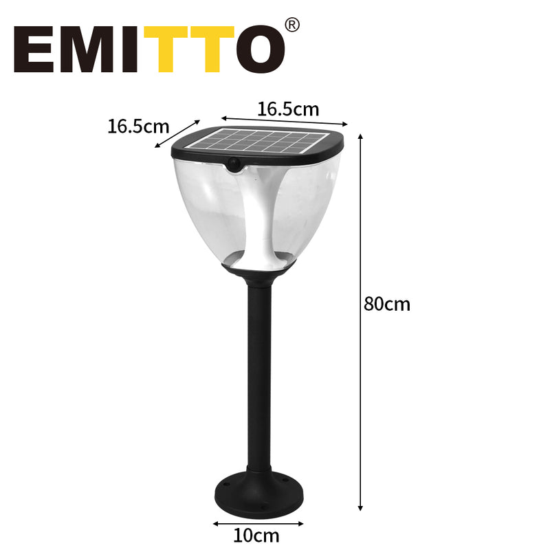 EMITTO Solar Powered LED Ground Garden Lights Path Yard Park Lawn Outdoor 80cm