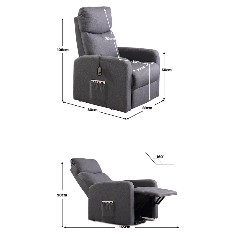 Levede Luxury Recliner Electric Massage Chair With Heat Function