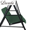Levede Swing Chair Hammock Outdoor Furniture Garden Canopy Cushion Bench Green