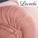 Levede Bed Frame Velvet Base Bedhead Headboard Queen Size Wooden Platform Pink