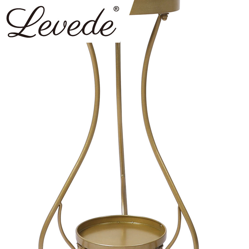 Levede Plant Stand 2 Tiers Outdoor Indoor Metal Flower Pots Rack Garden Shelf