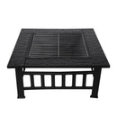 3IN1 Fire Pit BBQ Grill Pits Outdoor Patio Garden Heater Fireplace BBQS Grills