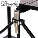 Levede Foldable Storage Shelf Display Rack Bookshelf Bookcase Wheel Collapsible