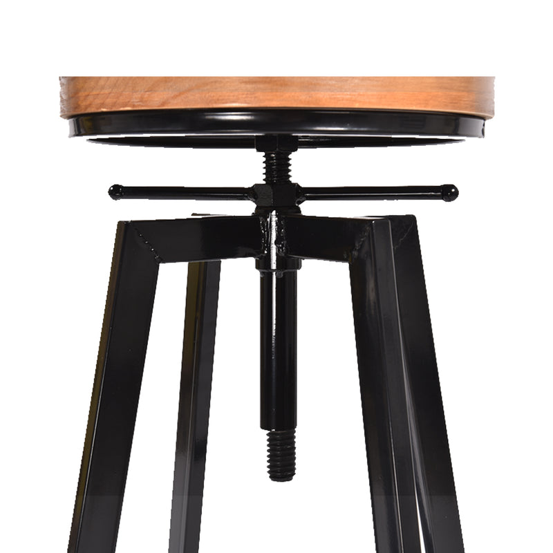 Levede Industrial Bar Stools Kitchen Stool Wooden Barstools Swivel Chair Vintage