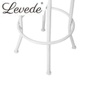 Levede Industrial Bar Stools Kitchen Stool Wooden Barstools Swivel Chair White