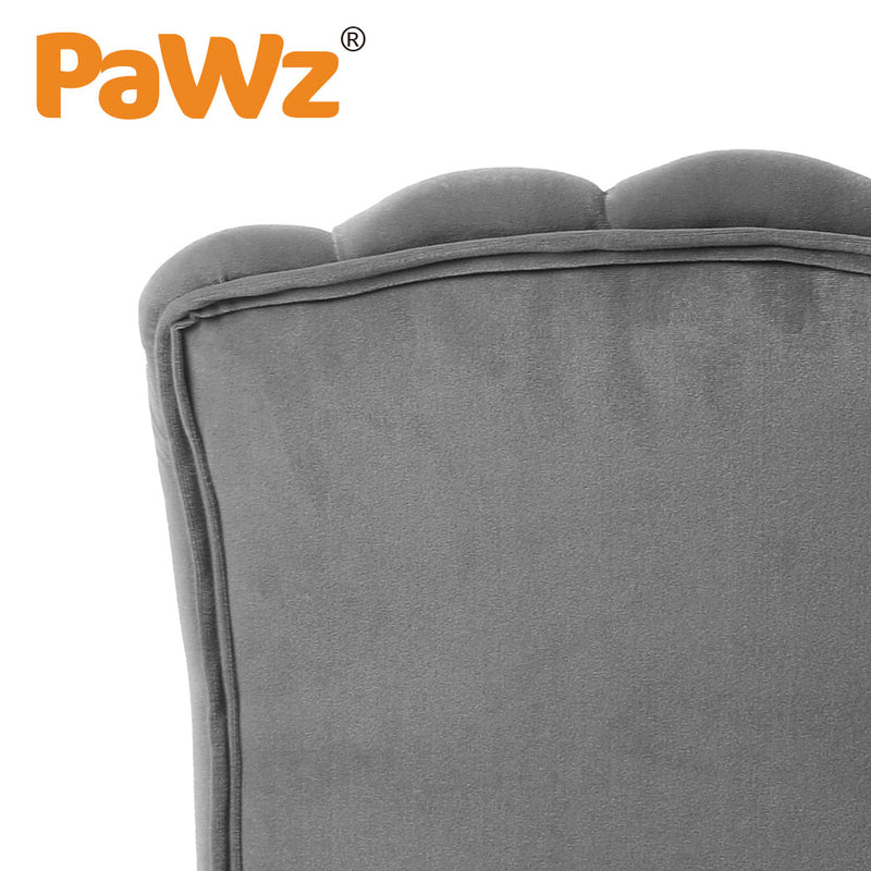 PaWz Luxury Pet Sofa Chaise Lounge Sofa Bed Cat Dog Beds Couch Sleeper Soft Grey