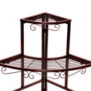 Levede Plant Stand Outdoor Indoor Metal Flower Pots Rack Corner Planter Shelf