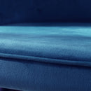 Levede 2x Bar Stools Stool Kitchen Chairs Swivel Velvet Barstools Vintage Blue