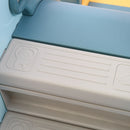 Kids Slide 135cm Long Basketball Hoop Ring Activity Center Toddlers Play Set Toy Blue