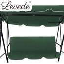 Levede Swing Chair Hammock Outdoor Furniture Garden Canopy Cushion Bench Green