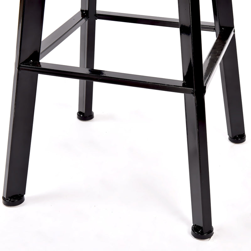 Levede 3pc Industrial Pub Table Bar Stools Wood Chair Set Home Kitchen Furniture