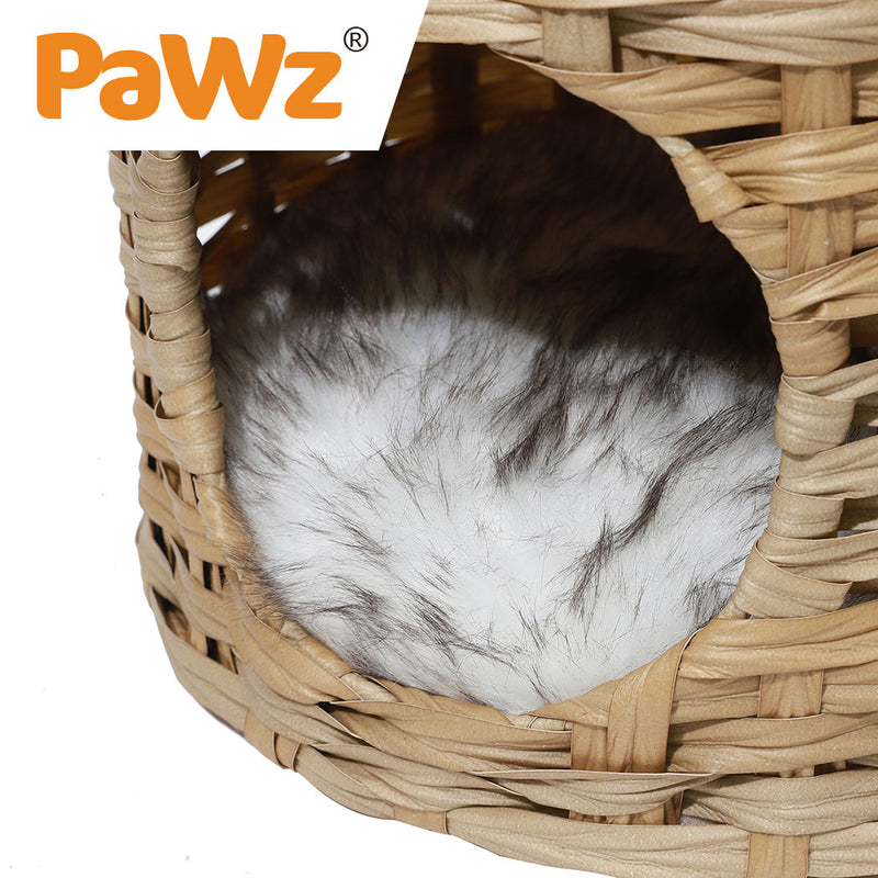 PaWz Pet Cat Bed Puppy House Sleeping Nest Calming Cushion Washable Non-toxic