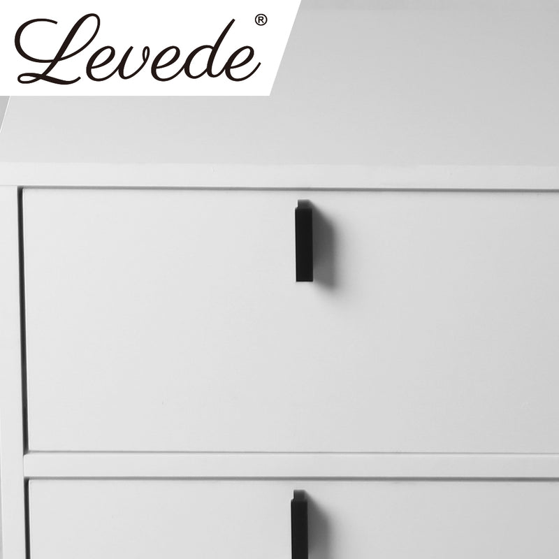 Levede Bedside Tables Side Table Bedroom Nightstand 2 Drawers Storage Cabinet