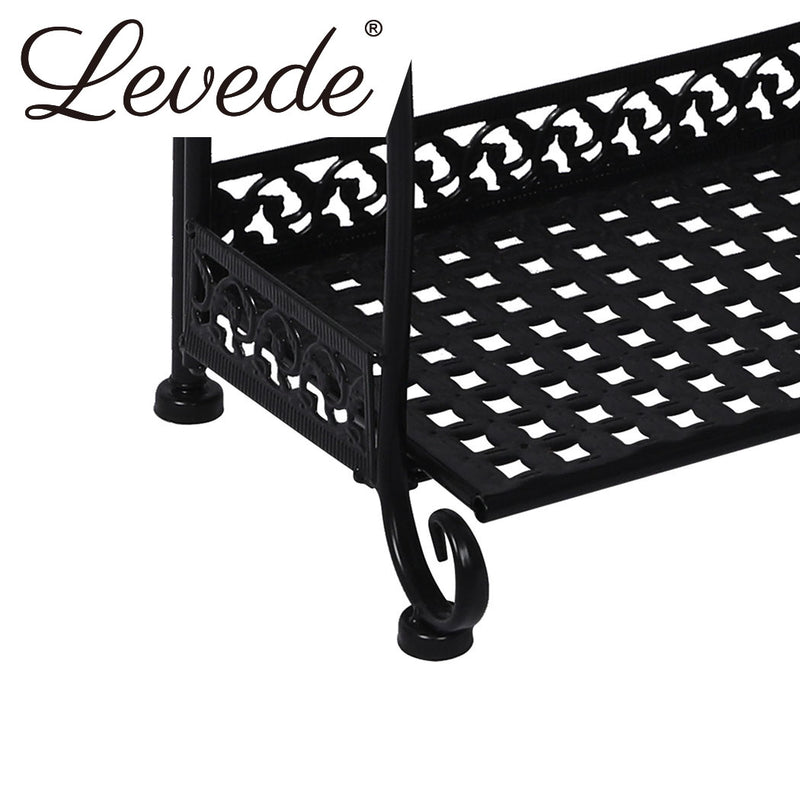 Levede Plant Stand 5 Tiers Outdoor Indoor Metal Flower Pots Rack Garden Shelf