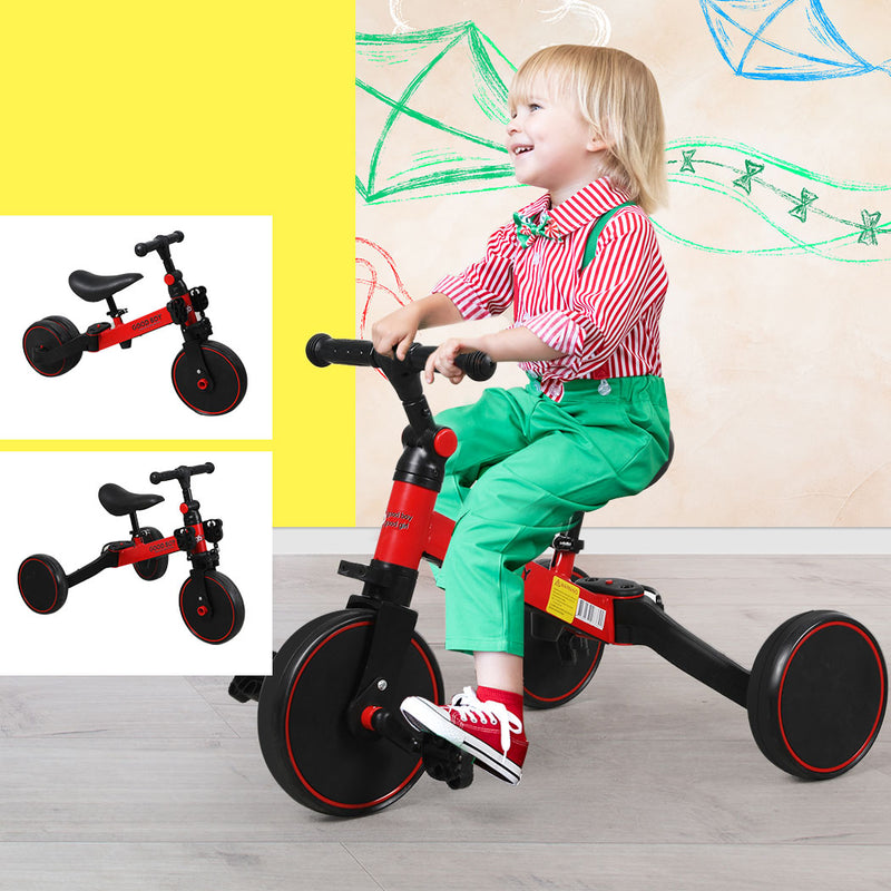 BoPeep 3in1 Kids Tricycle Toddler Balance Bike Ride on Toys Toddler Push Trike