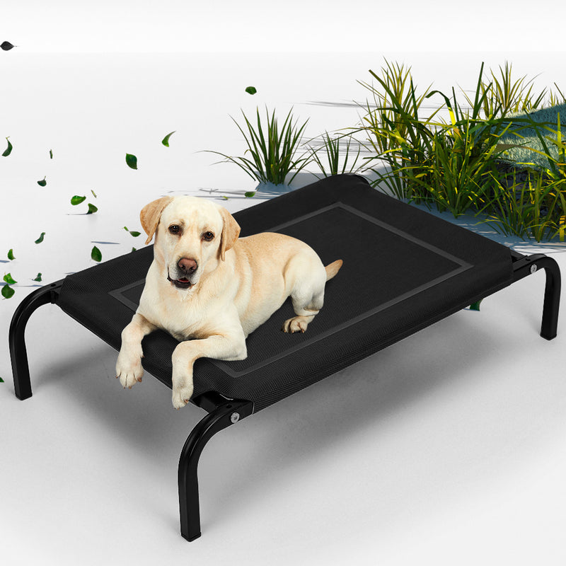 Pet Bed Dog Beds Bedding Sleeping Non-toxic Heavy Trampoline Black L