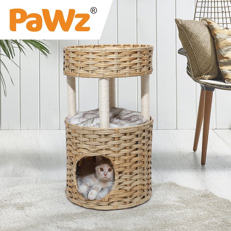 PaWz Pet Cat Bed Puppy House Sleeping Nest Calming Cushion Washable Non-toxic