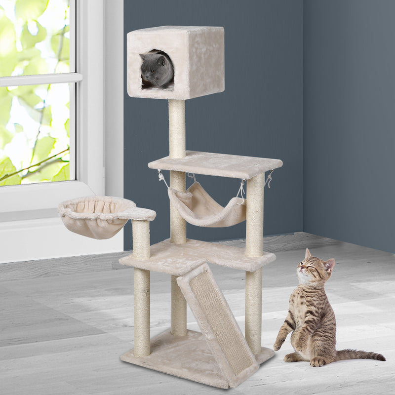 Cat Tree Tower Condo House Post Scratching Furniture Play Pet Activity Kitty Bed