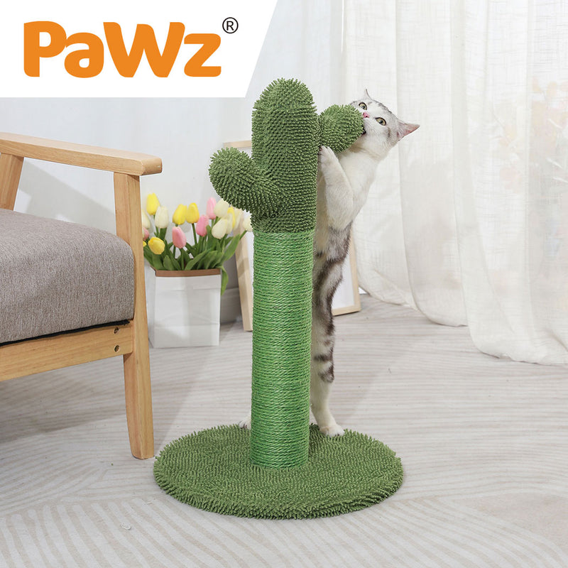 Cactus Cat Scratching Posts Pole Tree Kitten Climbing Scratcher Furniture Toys