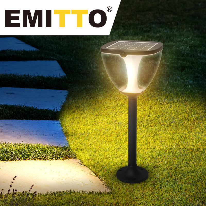 EMITTO Solar Powered LED Ground Garden Lights Path Yard Park Lawn Outdoor 40cm