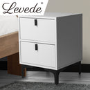 Levede Bedside Tables Side Table Bedroom Nightstand 2 Drawers Storage Cabinet