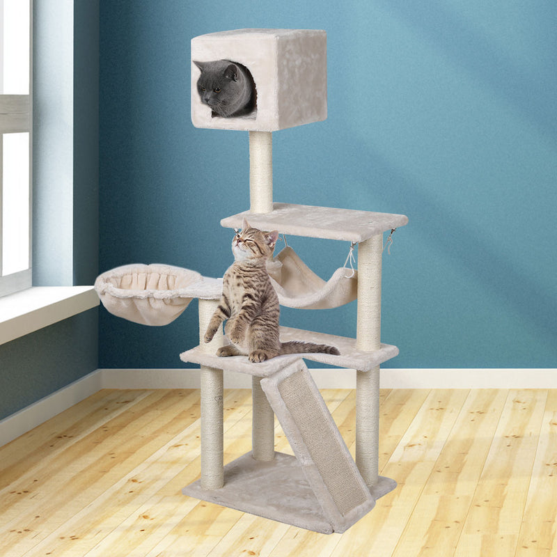 Cat Tree Tower Condo House Post Scratching Furniture Play Pet Activity Kitty Bed