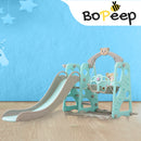 BoPeep Kids Slide Swing Basketball Ring Activity Center Toddlers Play Set Blue