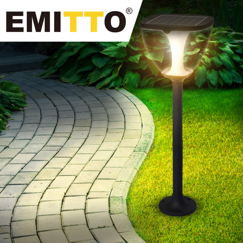 EMITTO Solar Powered LED Ground Garden Lights Path Yard Park Lawn Outdoor 80cm