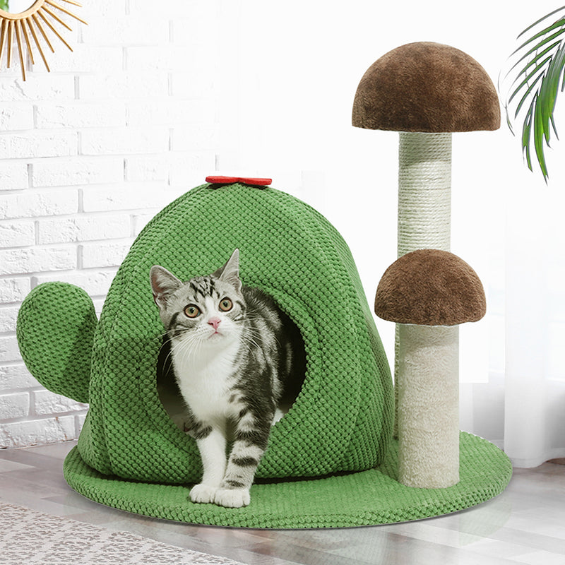 Cat Tree Tower Condo House Post Scratching Furniture Play Pet Activity Kitty Bed