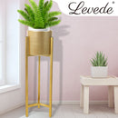 Plant Stand Garden Planter Metal Flower Pot Rack Corner Shelving Indoor Outdoor Large Gold