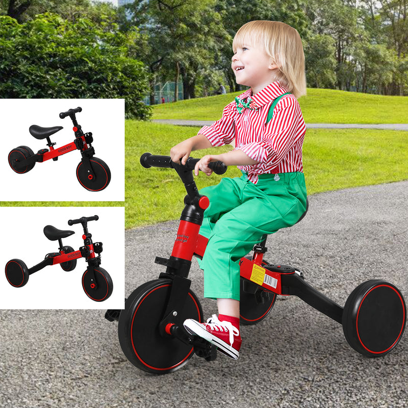 BoPeep 3in1 Kids Tricycle Toddler Balance Bike Ride on Toys Toddler Push Trike