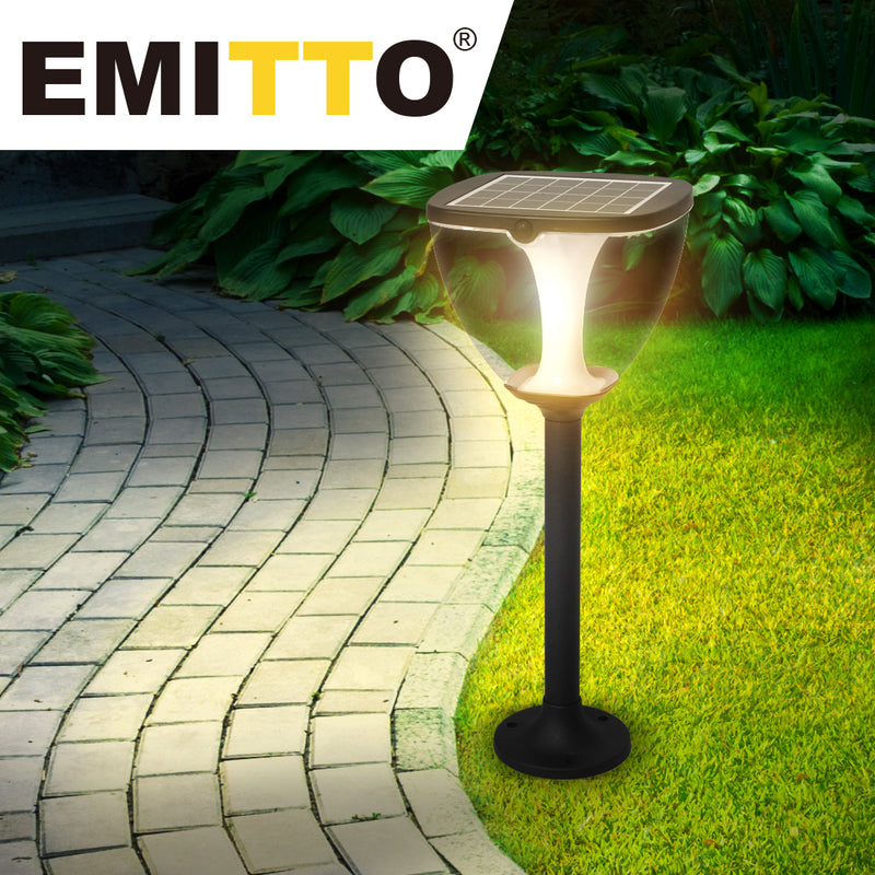 EMITTO Solar Powered LED Ground Garden Lights Path Yard Park Lawn Outdoor 40cm