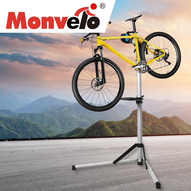 MONVELO Portable Bike Repair Stand Floor Workstand Bicycle Maintenance Max 50kg