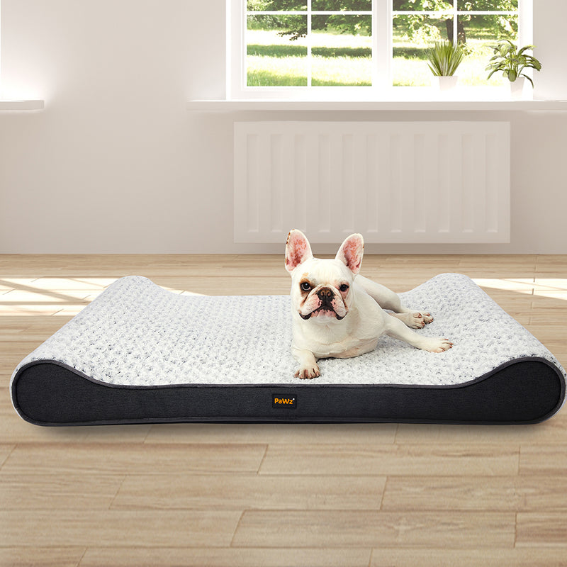 PaWz Orthopedic Dog Bed With Memory Foram Warm Mattress Plush Medium