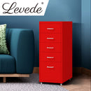 Levede Filing Cabinet Files Storage Cabinets Steel Rack Home Office 5 Drawer