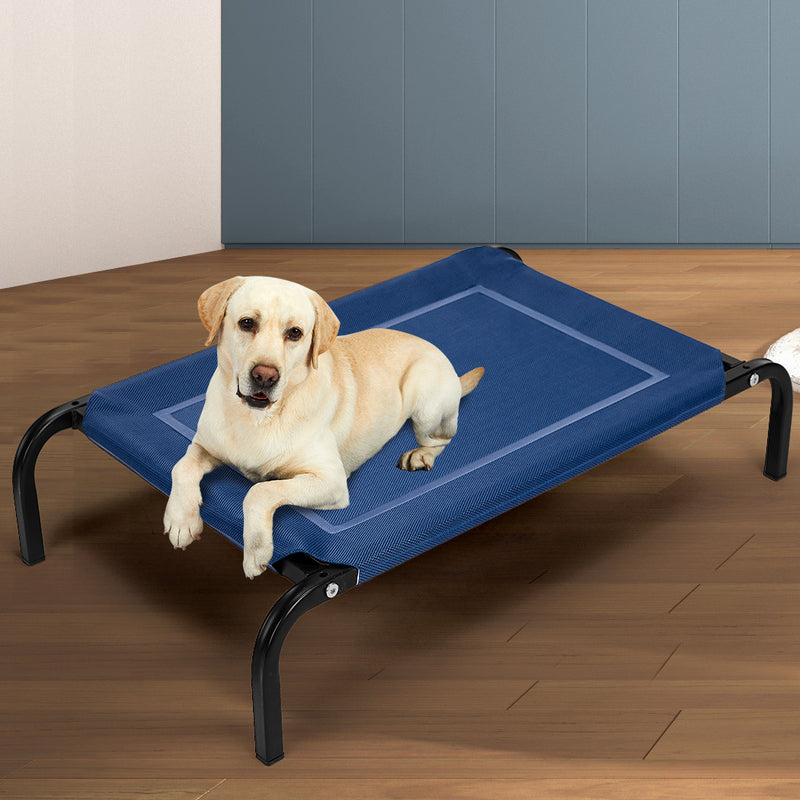 Pet Bed Dog Beds Bedding Sleeping Non-toxic Heavy Trampoline Navy L