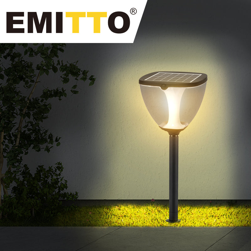 EMITTO Solar Powered LED Garden Light Pathway Landscape Lawn Lamp Patio 60cm