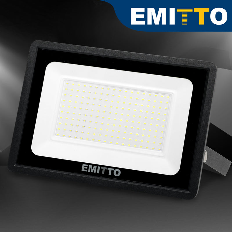 Emitto LED Flood Light 150W Outdoor Floodlights Lamp 220V-240V Cool White