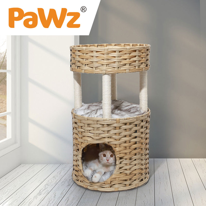 PaWz Pet Cat Bed Puppy House Sleeping Nest Calming Cushion Washable Non-toxic