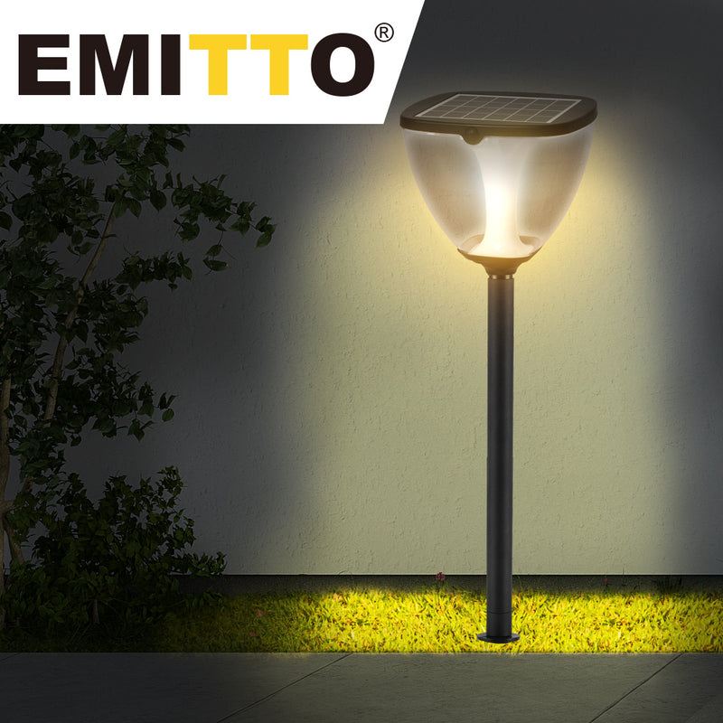 EMITTO Solar Powered LED Garden Light Pathway Landscape Lawn Lamp Patio 100cm