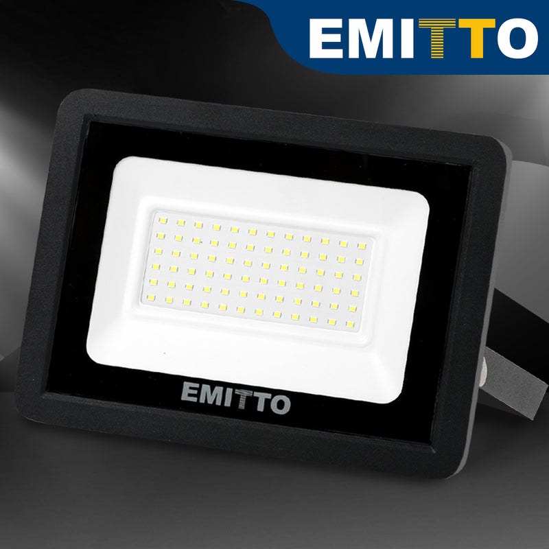 Emitto LED Flood Light 50W Outdoor Floodlights Lamp 220V-240V Cool White